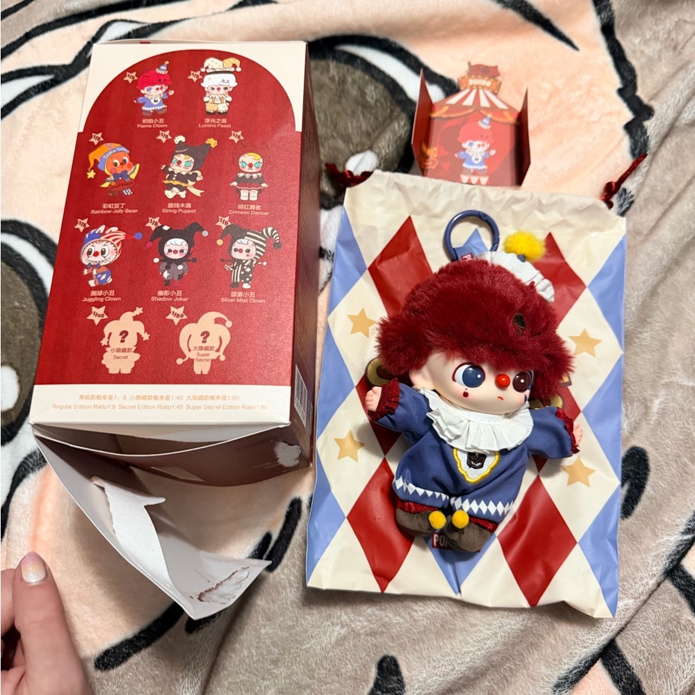 New “Flame Clown Dimoo” WHY SO SERIOUS Series Plush Doll Pendant - Picture 7 of 8